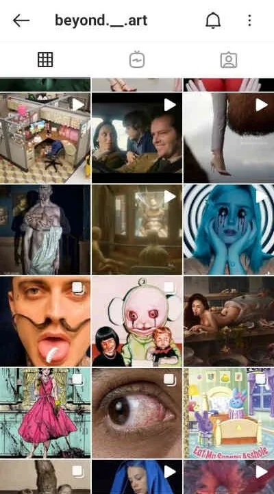 профиль современной художницы beyond.__.art