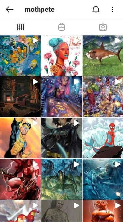 motion art в профиле mothpete